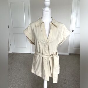 NWT OOFWEAR Oversize Safari Jacket Color Vanilla European Size 42/US Size 6